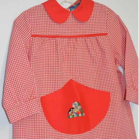 uniforme de colegial rojo